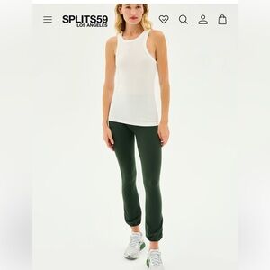 Splits59 kiki ribbed tank full‎ length medium 
$68 cream
